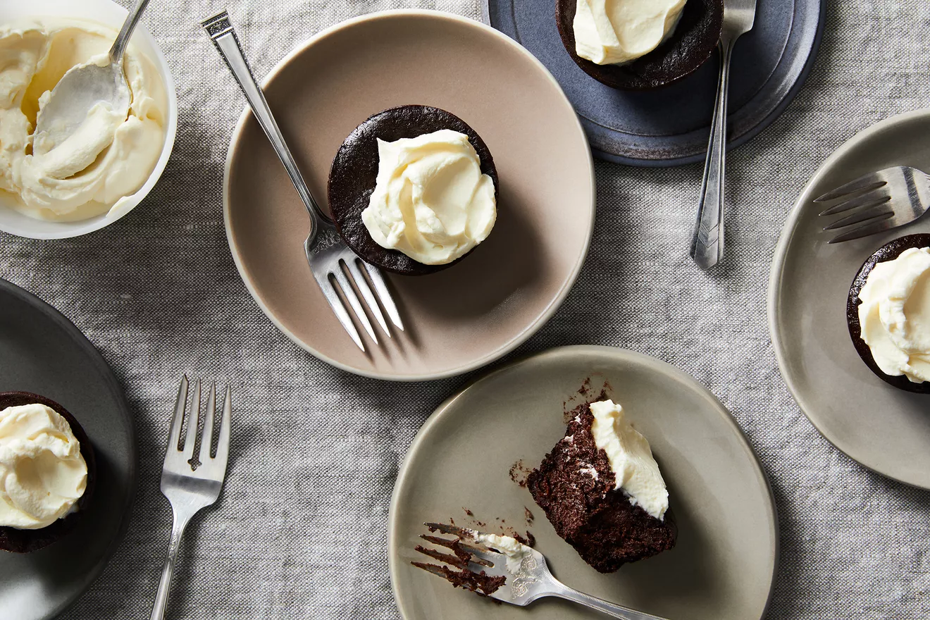 Ian Knauer's chocolate eggplant cakes