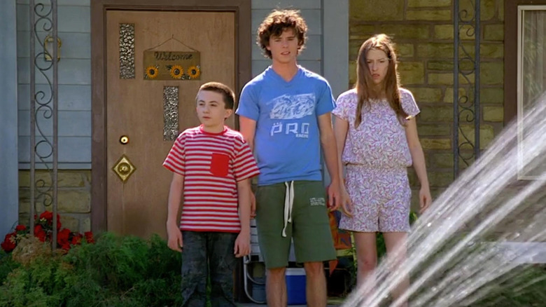 Atticus Shaffer, Charlie McDermott, and Eden Sher in The Middle